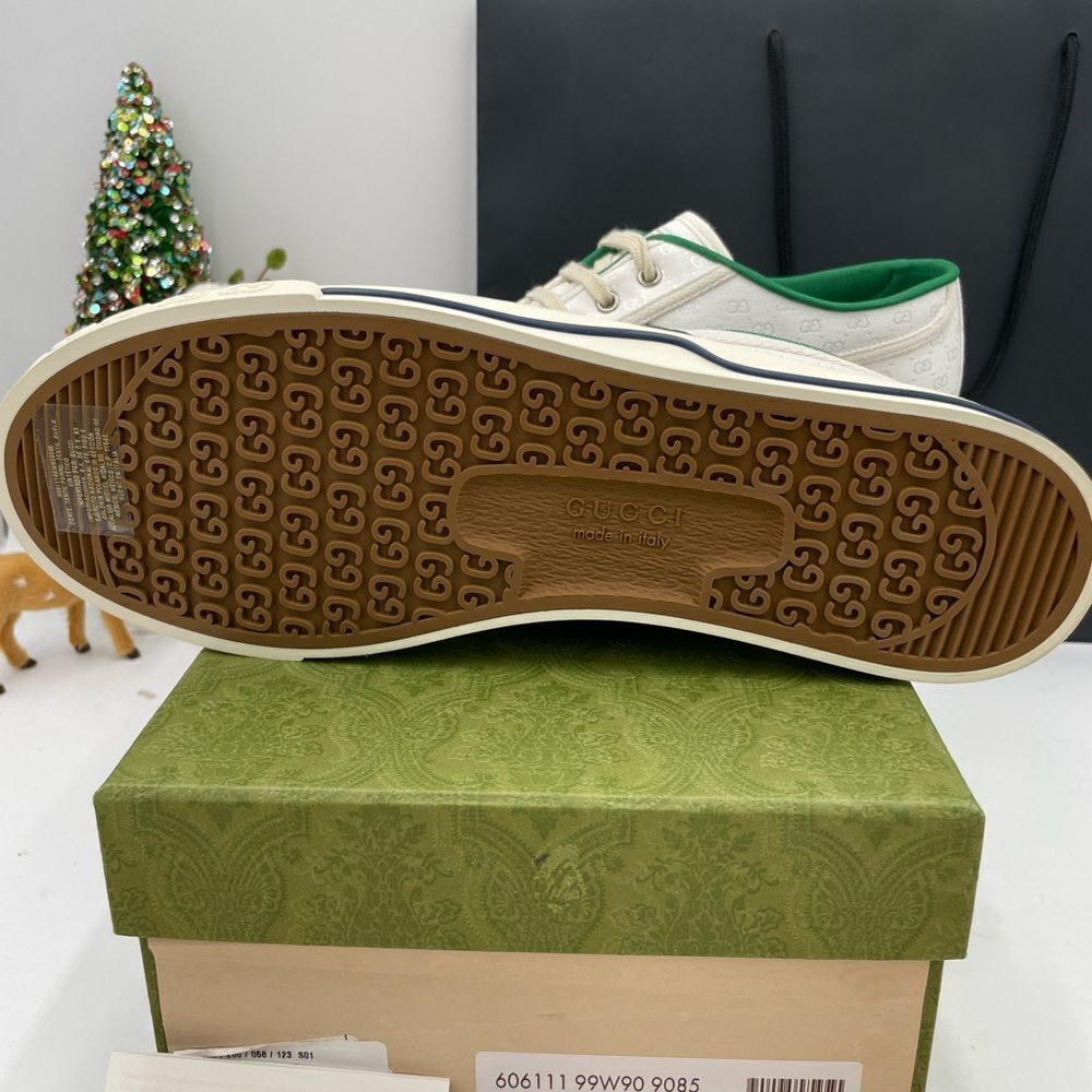 Men’s Gucci tennis 1977 low top mini GG sneakers size 10 made in Italy - Picture 6 of 7